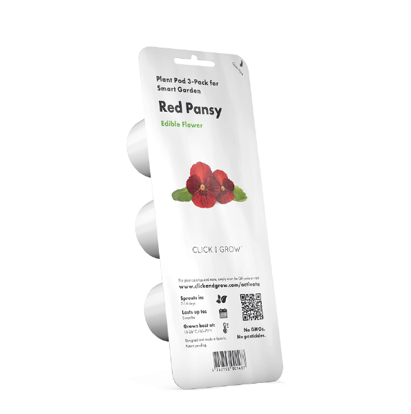Click & Grow Red Pansy Flower Pod